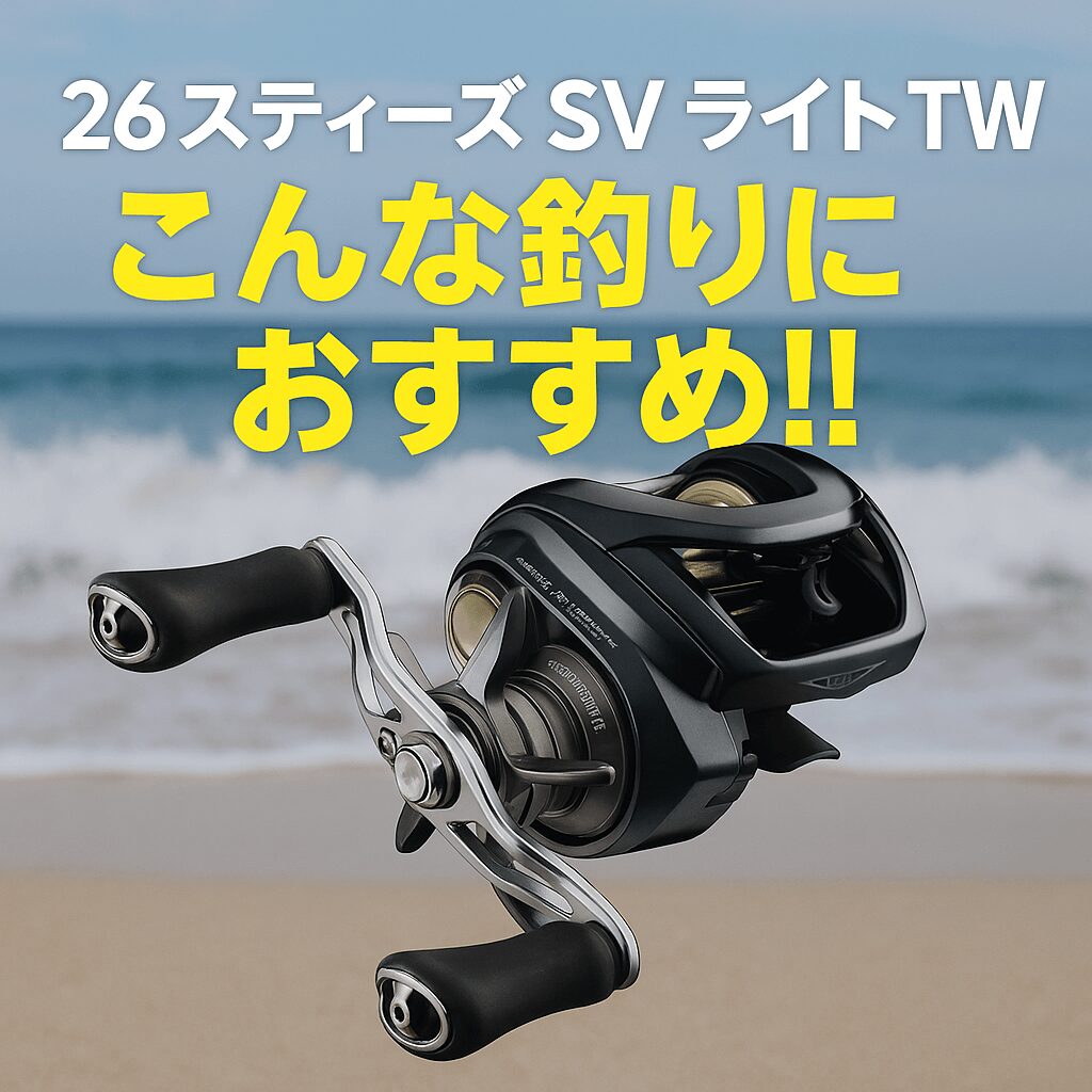 26スティーズ SV LIGHT TW　おすすめの釣り